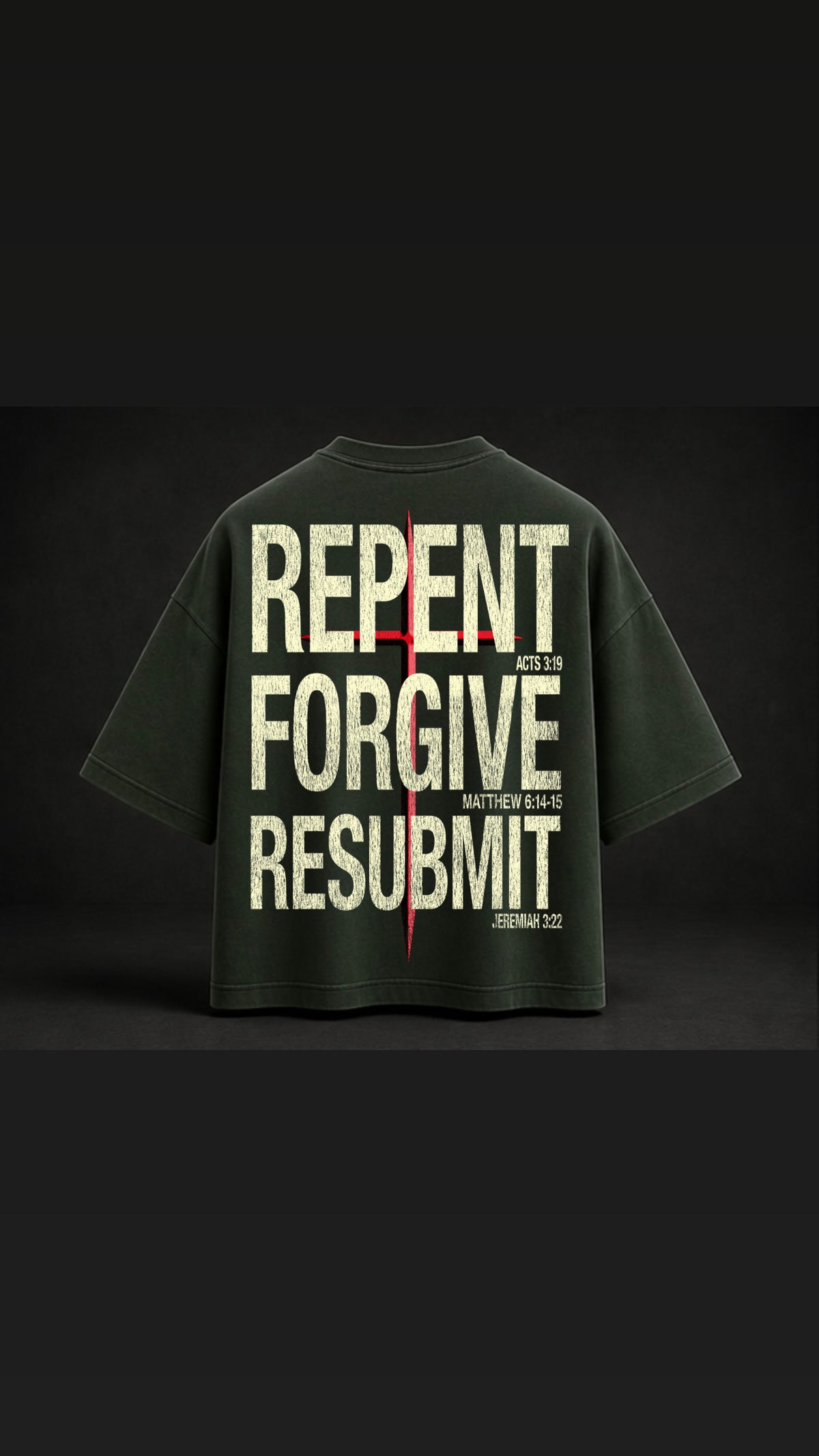 REPENT FORGIVE RESUBMIT Tee